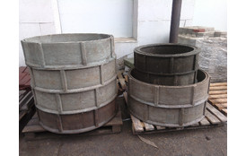 Кольцо колодца (полимер-песчаное) h-250мм (D нар. 1,105 м.,D внутр.1,035 м.)